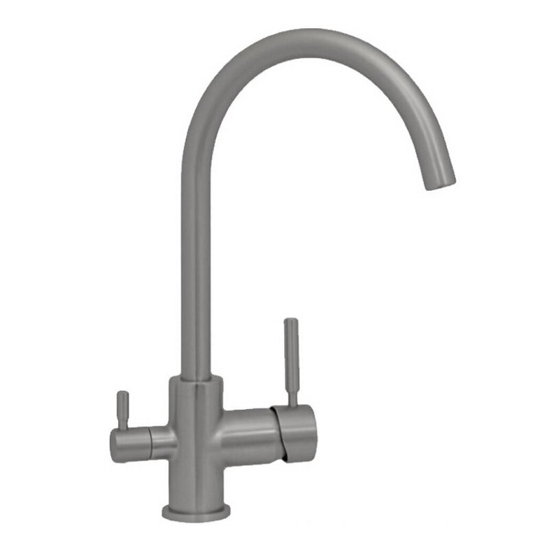 Изображение товара Смеситель Seaman Barcelone SSL-5385-MS для кухни с подключением фильтра питьевой воды никель сатин