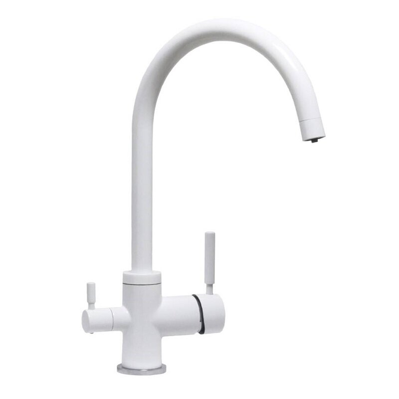 Изображение товара Смеситель Seaman SSL-5385-SG для кухонной мойки с фильтром воды, белый