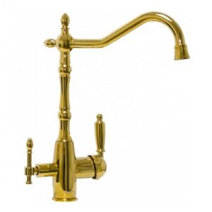 Изображение товара Смеситель для кухни Seaman Barcelone SSL-5387-SP с подключением фильтра и ретро дизайном