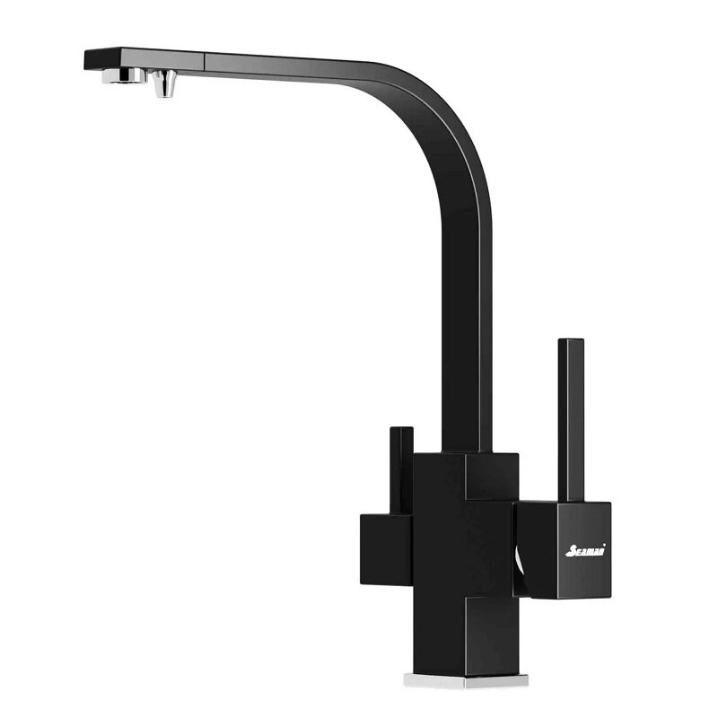 Изображение товара Смеситель Seaman Barcelone SSL-5390-NM для кухни с подключением фильтра, черный матовый