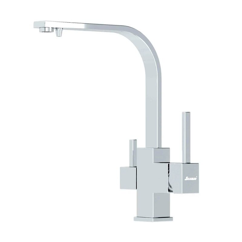 Изображение товара Смеситель Seaman Barcelone SSL-5390-WP, для кухонной мойки, с подключением фильтра питьевой воды, цвет хром