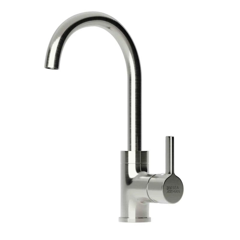 Изображение товара Смеситель Seaman Barcelone SSL-5815-MS для кухонной мойки цвет никель сатин