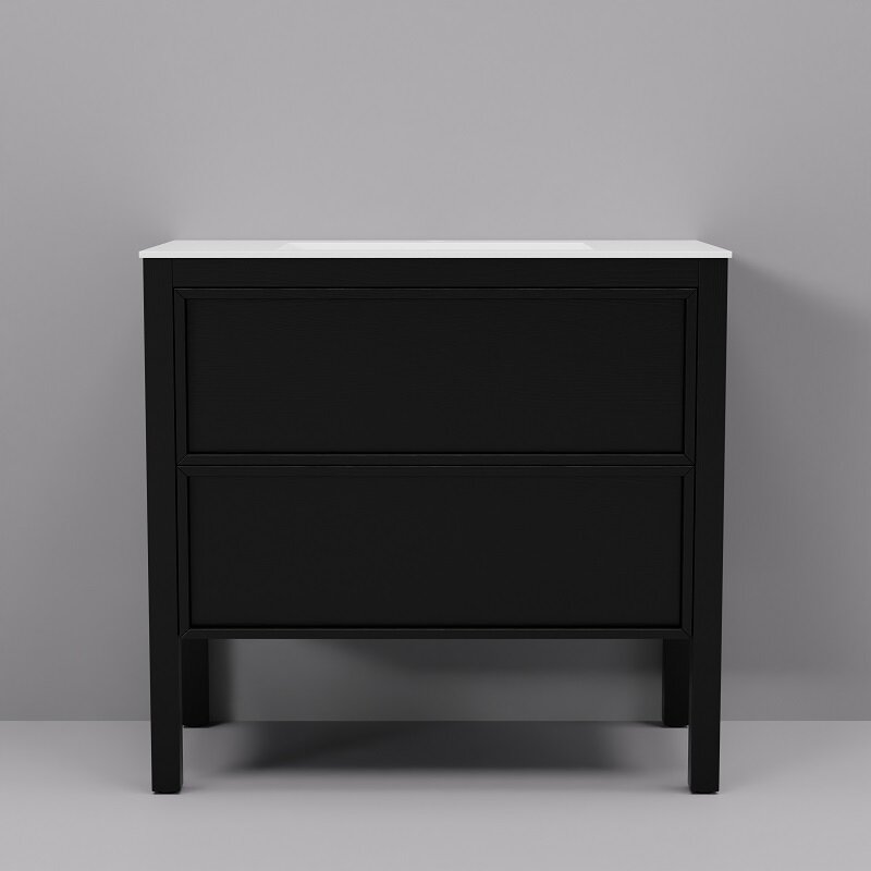 Изображение товара Тумба с раковиной ArtDecco Elisa AES09F78S200, 90 см, черный дуб