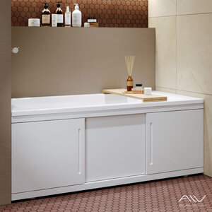 Изображение товара Экран для ванны Alavann Alt 180 см раздвижной из МДФ белый