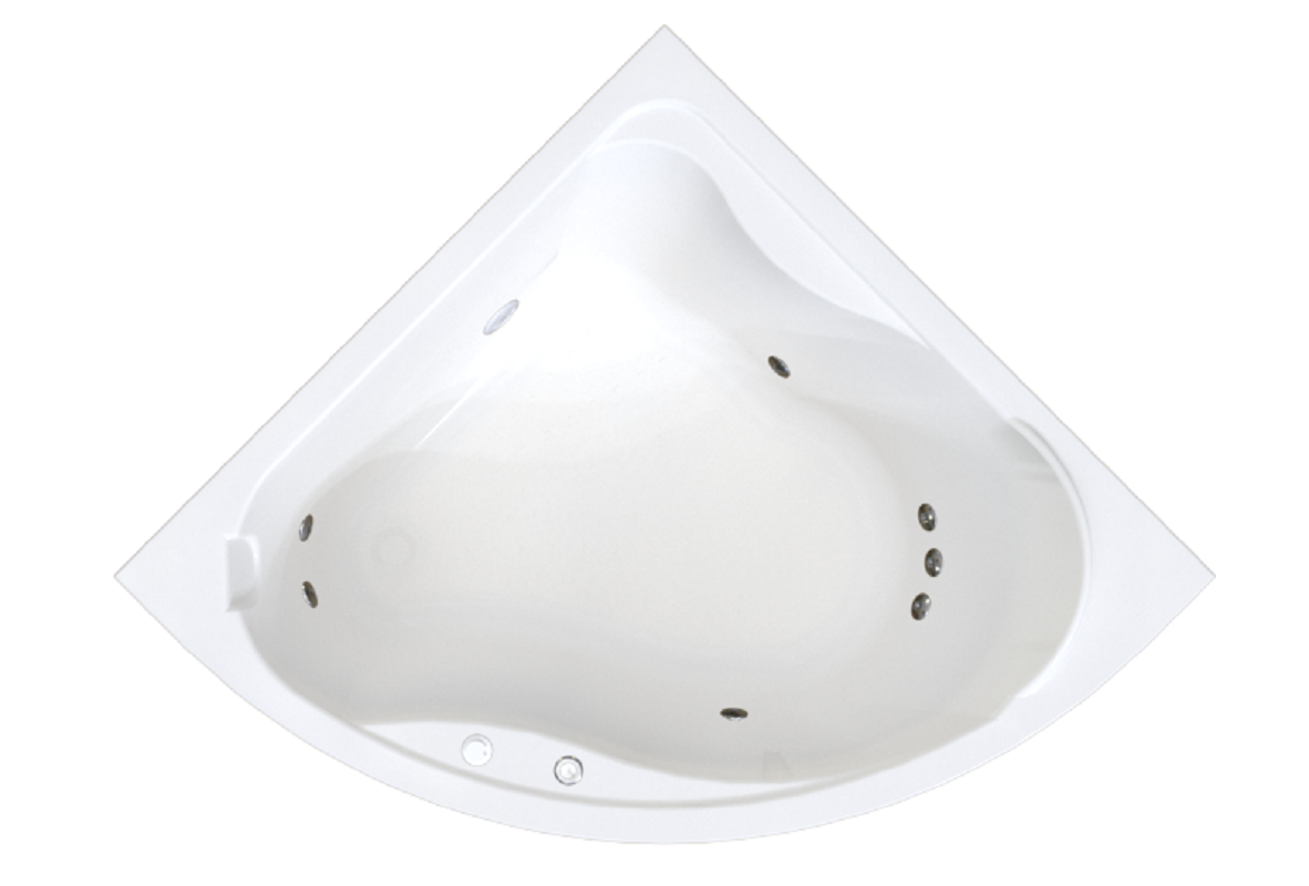 Изображение товара Гидромассажная ванна Альтея 125х125, угловая, белая, гидромассаж Стандарт