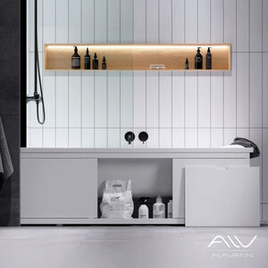 Изображение товара Экран для ванны Alavann Rita ALV1023001, 150 см, МДФ, раздвижной, белый