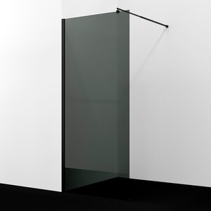Изображение товара Душевая стенка WasserKraft Rur 30W39MB-TG, 90 см, свободный вход, стекло тонированное, профиль черный матовый