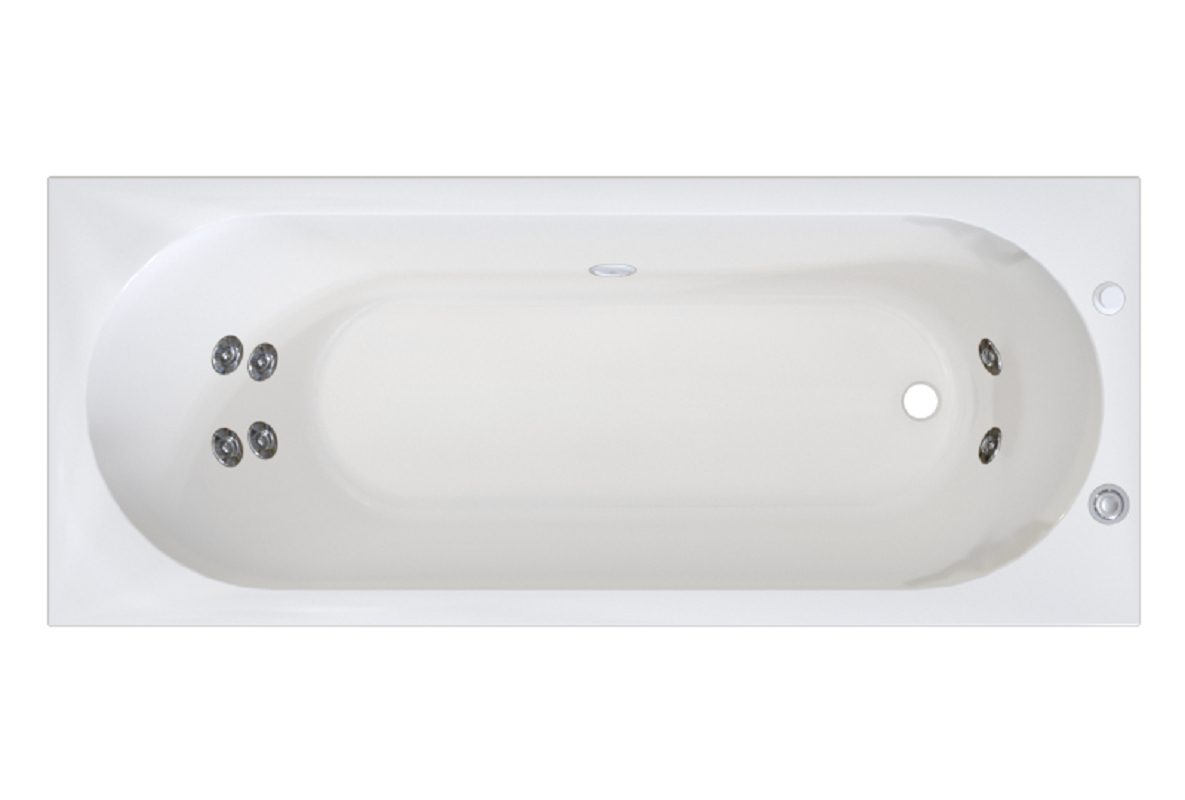 Изображение товара Гидромассажная ванна Радомир Вальс 170х75 см акриловая с гидромассажем и монтажной рамой