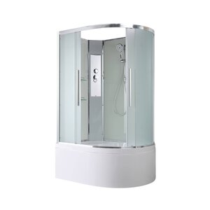 Изображение товара Душевая кабина AvaCan EM5912LN/EM5912RN 78209/78203, 120 x 90 см, без крыши, поддон высокий, левая/правая, стекло матовое, профиль хром