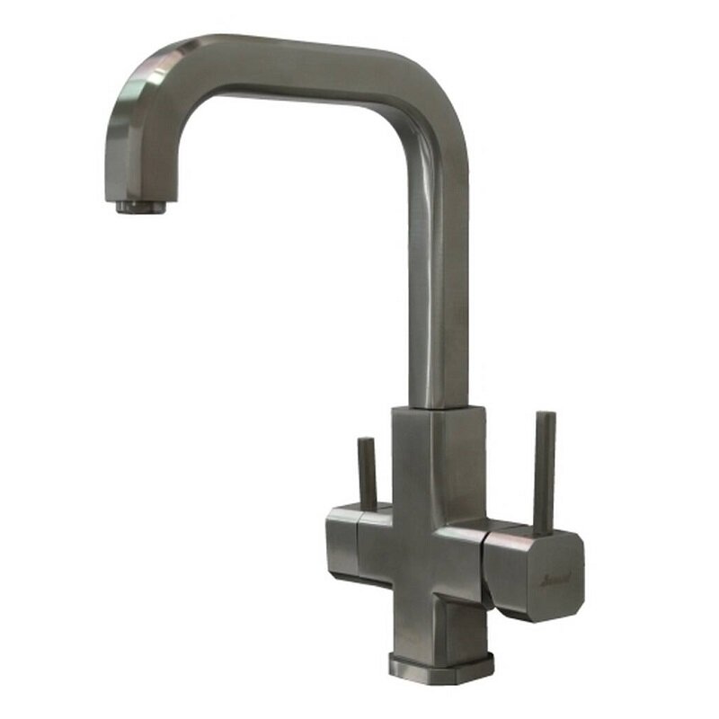 Изображение товара Смеситель Seaman Venice SSN-1127-SS с подключением к фильтру, нержавеющая сталь