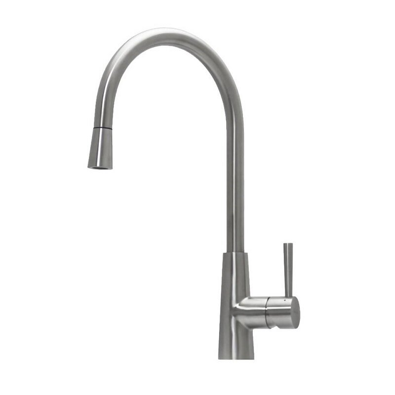 Изображение товара Смеситель Seaman Eco Venice SSN-1148P-SS, для кухонной мойки, с выдвижным изливом, цвет нержавеющая сталь