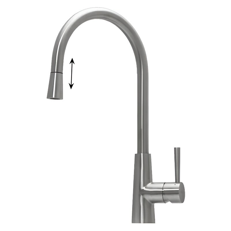 Изображение товара Смеситель Seaman Eco Venice SSN-1148P-SS для кухни с выдвижным изливом