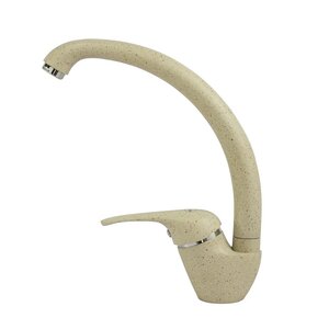 Изображение товара Смеситель кухонный Seaman Marble SSC-801 бежевый однорычажный с поворотным изливом