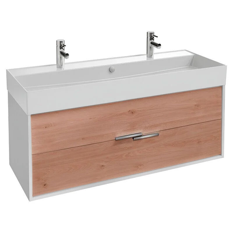 Изображение товара Тумба под раковину Jacob Delafon Vivienne EB1669-J5-E75 подвесная 119,9x45,2x45,2 см дуб давос нату