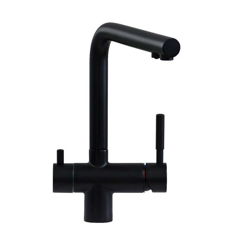 Изображение товара Смеситель для кухни Seaman Visconti SSL-7328-NM с подключением к фильтру черный матовый