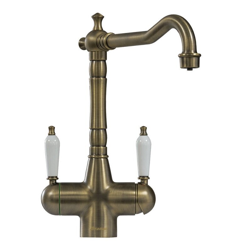 Изображение товара Смеситель для кухни Seaman Visconti SSL-7517-AB бронза PVD с подключением фильтра