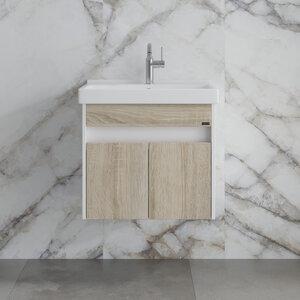 Изображение товара Тумба под раковину Санта Мира 700476 60 см подвесная с двумя дверями