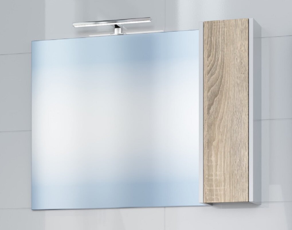 Изображение товара Зеркальный шкаф Санта Меркурий 700460 с подсветкой 90 см