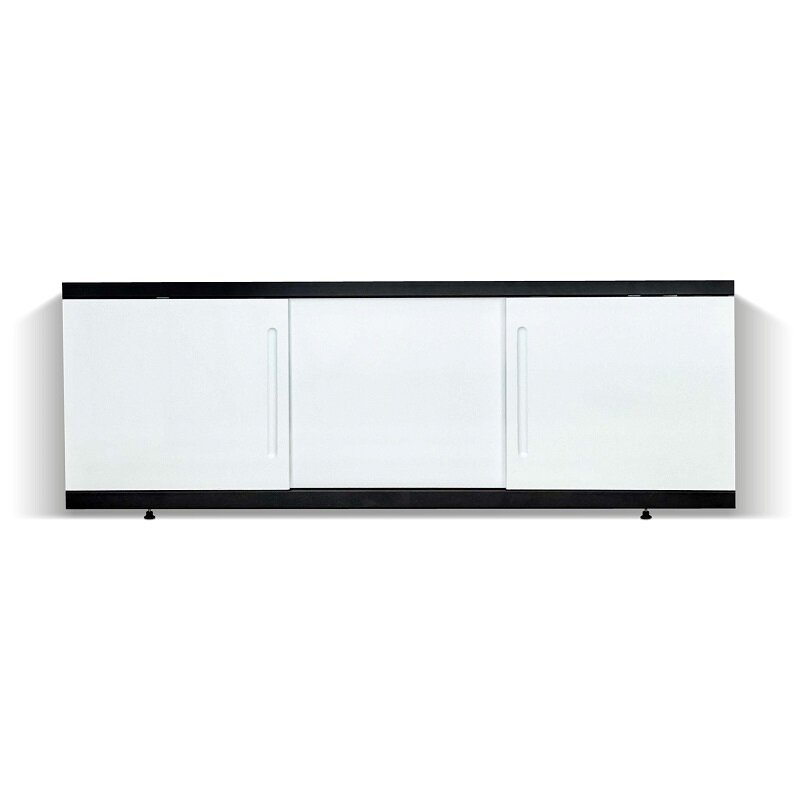 Изображение товара Экран для ванны Alavann Alt Black 160 см раздвижной белый