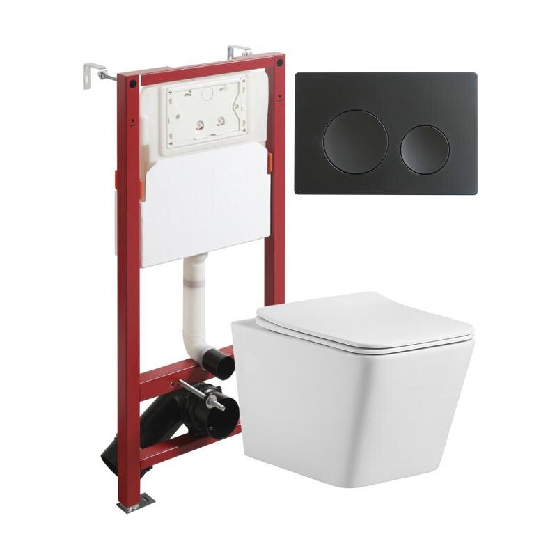 Изображение товара Подвесной унитаз Agger ТОРНАДО с инсталляцией и Soft-close, белый