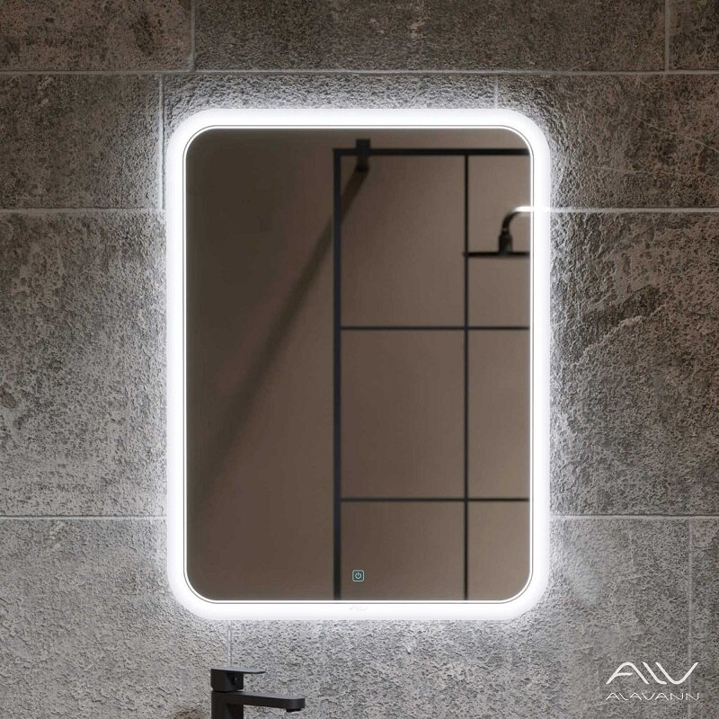 Изображение товара Зеркало Alavann Anna ALV0017001, 60 см, LED подсветка, белый (ПЗ20-4300-0600-00)