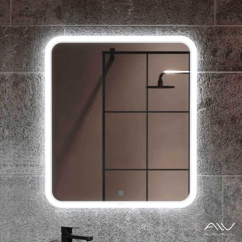 Изображение товара Зеркало Alavann Anna ALV0018019 70 см с LED подсветкой антизапотеванием белое