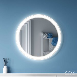 Изображение товара Зеркало Alavann Solis ALV0116005, 60 см, LED подсветка, антизапотевание, белый