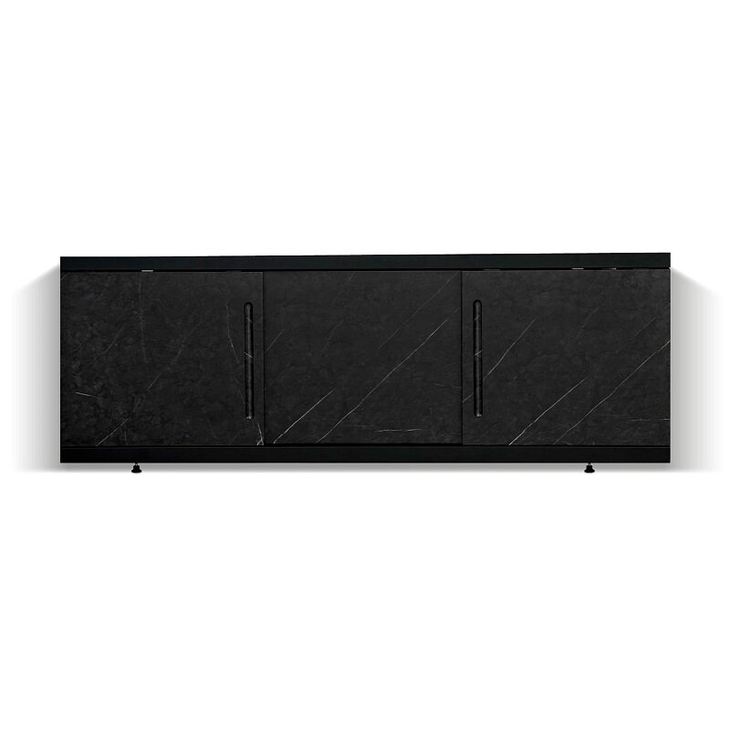 Изображение товара Экран для ванны Alavann Alt Black ALV1203004 170 см раздвижной черный мрамор
