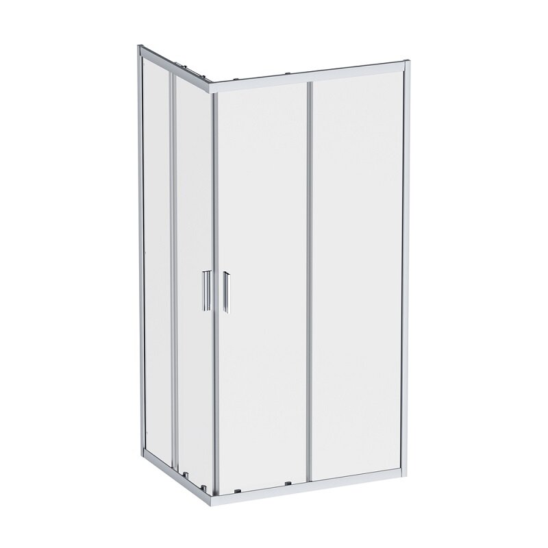 Изображение товара Душевой уголок Am.Pm Gem W90G-403-100280-MT 100x80 см раздвижная дверь хром стекло прозрачное