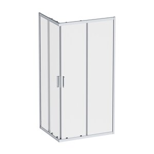 Изображение товара Душевой уголок Am.Pm Gem W90G-403-100280-MT, 100 x 80 см, стекло прозрачное, профиль хром