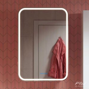 Изображение товара Зеркальный шкаф Alavann Lana Plus ALV0773002, 60 см, подсветка, часы, антизапотевание, цвет белый