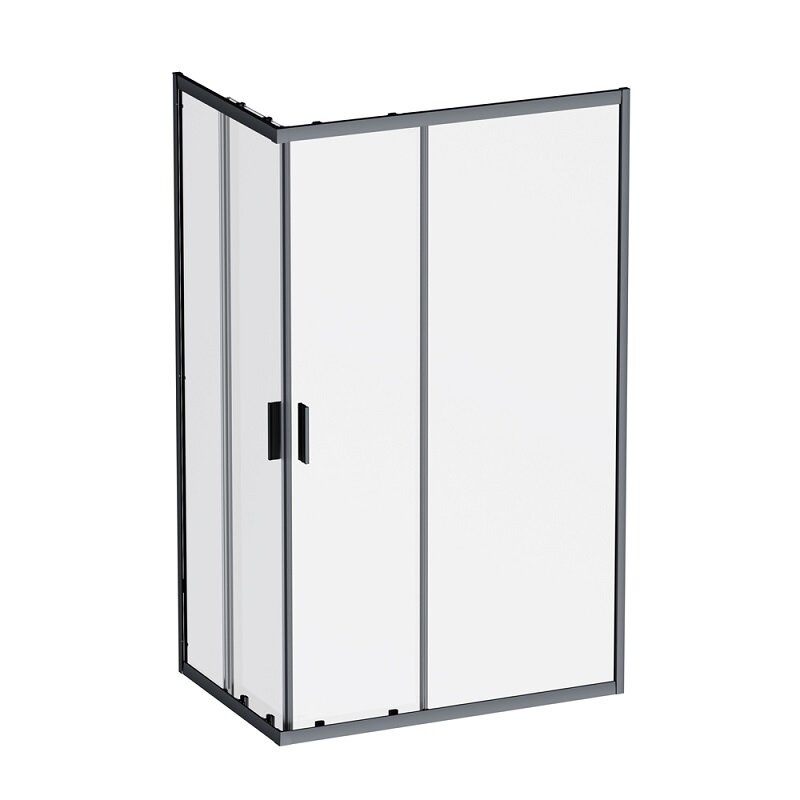 Изображение товара Душевой уголок Am.Pm Gem W90G-403-120280-BT 120x80 см прозрачное стекло черный профиль