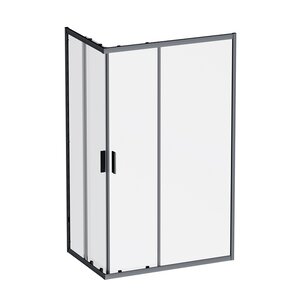 Изображение товара Душевой уголок Am.Pm Gem W90G-403-120280-BT 120x80 см прозрачное стекло черный профиль