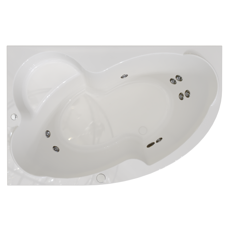 Изображение товара Гидромассажная ванна Радомир Ирма 169х110 см с гидромассажем и угловым монтажом