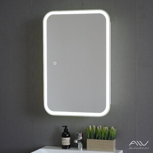 Изображение товара Зеркальный шкаф Alavann Cosmetic Light ALV1041001, 60 см, с LED подсветкой, с приближением, цвет белый (СШН-67-0600-00)