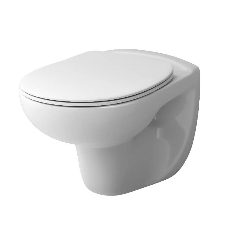 Изображение товара Подвесной унитаз Damixa Willow DX15C1700SC безободковый фарфор белый