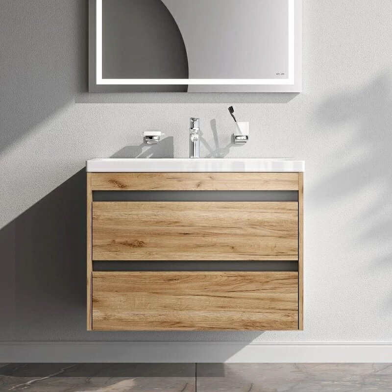 Изображение товара Подвесная тумба с раковиной Am.Pm Pulse 75 см в стиле минимализм офисное решение