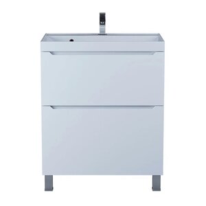 Изображение товара Тумба под раковину Uperwood Tanos 70 см 2 ящика напольная белый матовый