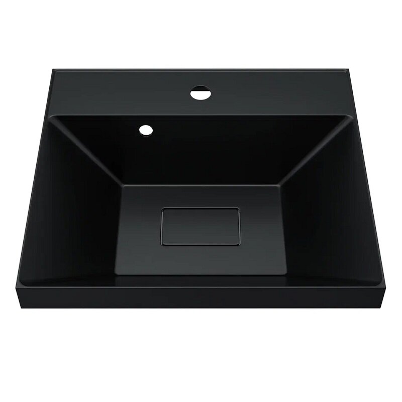 Изображение товара Раковина Uperwood Classic New RClassicNew50bg, 50 см, с декоративной крышкой слива, цвет черный