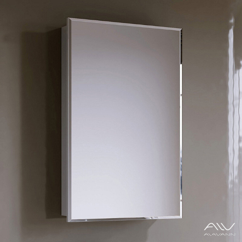 Изображение товара Зеркальный шкаф Alavann Vittoria 55-01 ALV0294001 55 см белый влагостойкий