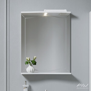 Изображение товара Зеркало Alavann Monaco 60-01 ALV0266001, 60 см, с LED подсветкой, цвет белый (АЗ-1601-0601-02) Изображение товара Зеркало Alavann Monaco 60-01 ALV0266001, 60 см, с LED подсветкой, цвет белый (АЗ-1601-0601-02)