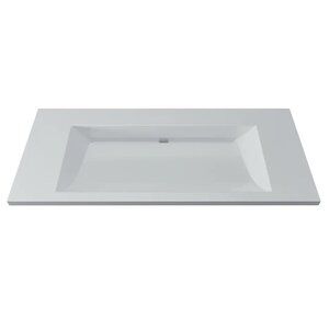 Изображение товара Раковина Uperwood Infinity RInfinity100wg0, 100 см, без отверстия для смесителя, цвет белый