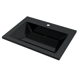 Изображение товара Раковина Uperwood Olivia ROlivia60bg, 60 см, с щелевым сливом, цвет черный