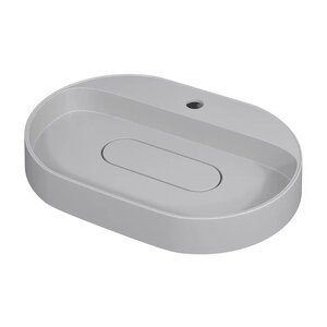 Изображение товара Раковина Uperwood Tanos Quartz 55 см белый матовый диагональ овальная