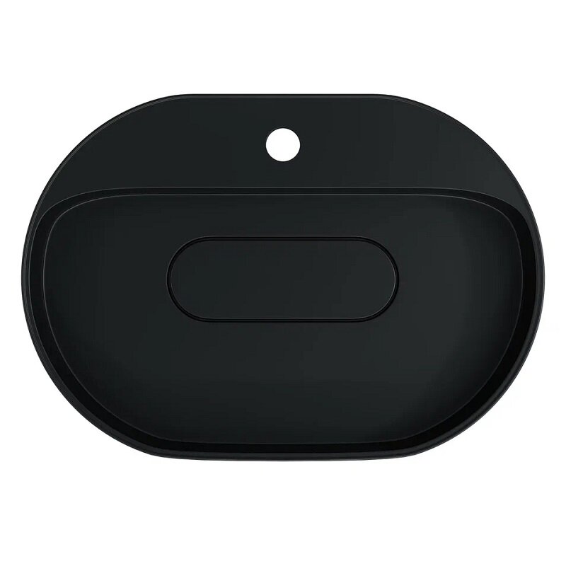 Изображение товара Раковина Uperwood Tanos Quartz 291030524, 55 см, кварцевый композит, цвет черный матовый уголь