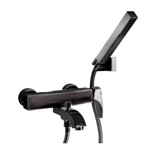 Изображение товара Смеситель Paini Lady 89YO105 для ванны и душа с душевым гарнитуром, черный матовый