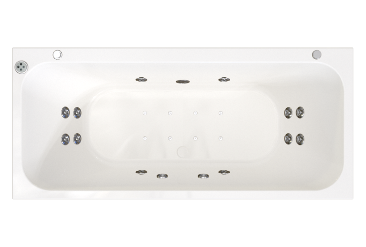 Изображение товара Гидромассажная ванна Радомир Прованс 180x80 см с гидромассажем и хромотерапией