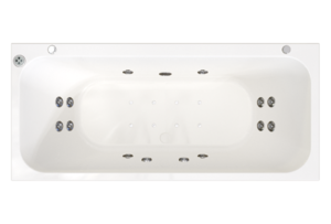 Изображение товара Гидромассажная ванна Радомир Прованс 180x80 белая с гидромассажем и хромотерапией