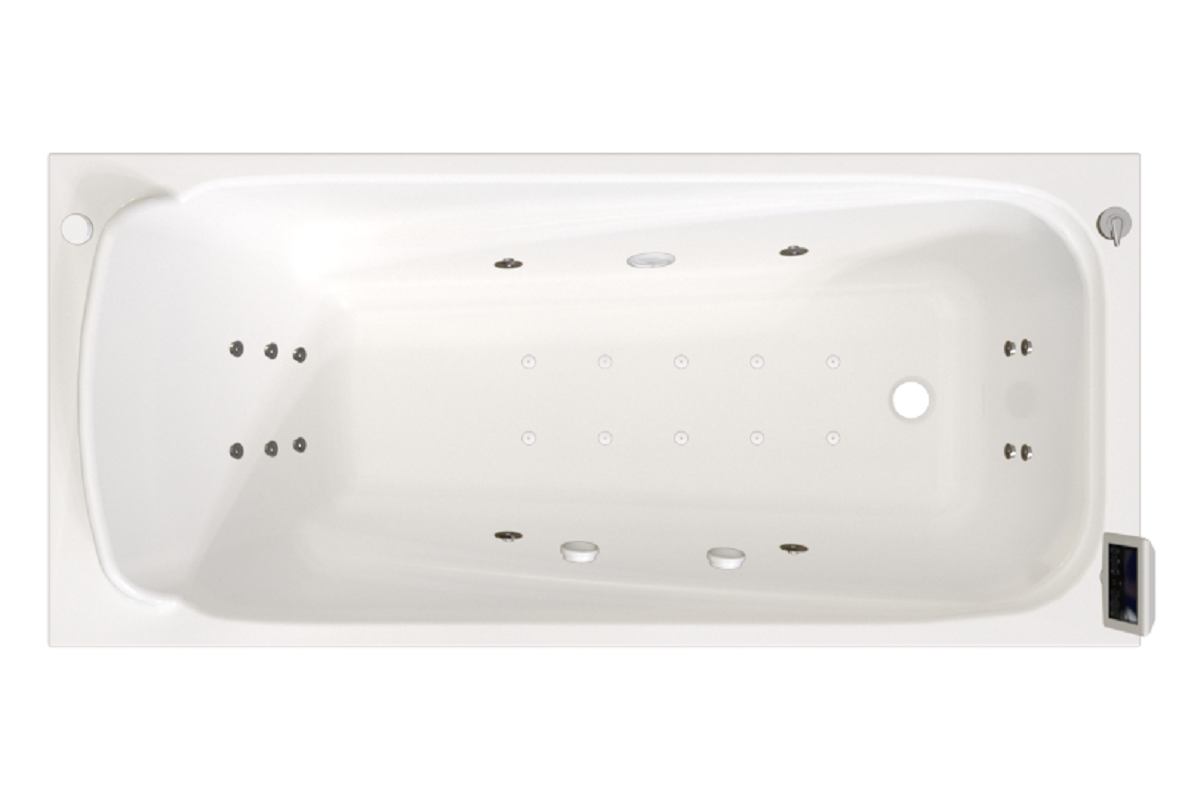 Изображение товара Гидромассажная ванна Радомир Роза 169x77 см с системами гидромассажа и хромотерапии