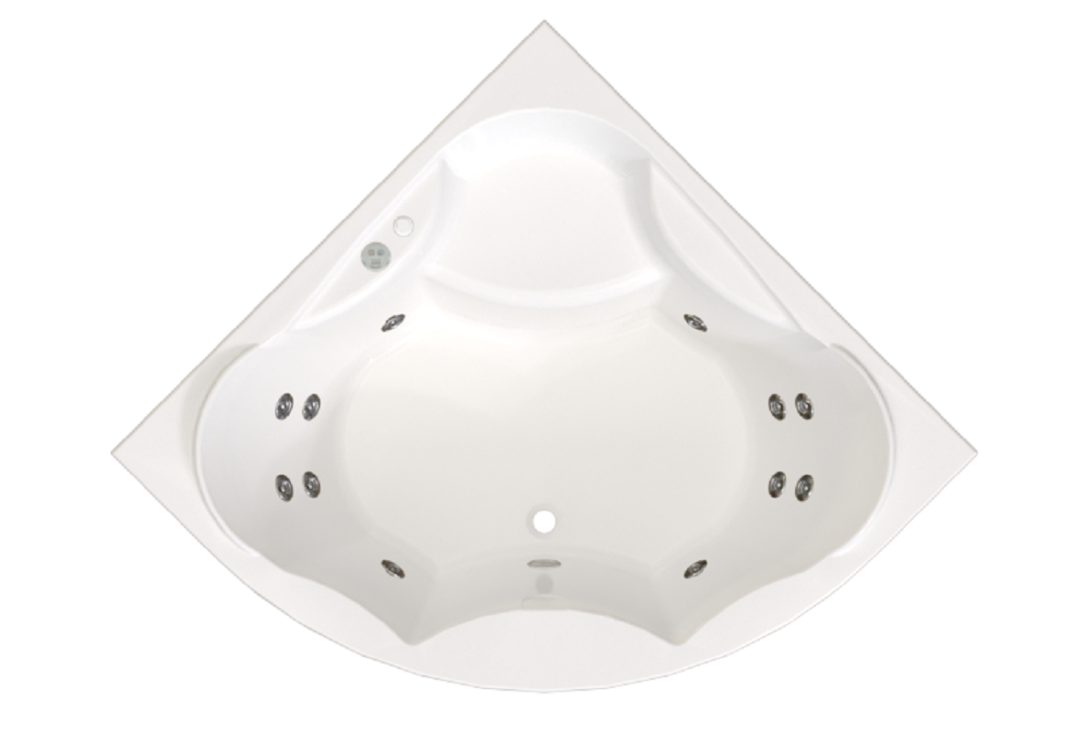 Изображение товара Акриловая угловая ванна Радомир Сандра 149х149 см с гидромассажем и аксессуарами